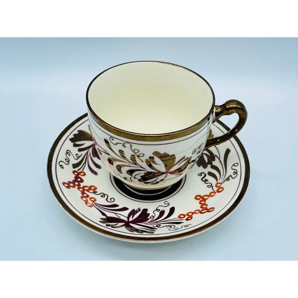 Gray's Pottery Stroke-on-Trent England 8253 hand painted Tea Cup and Saucer - Picture 5 of 10